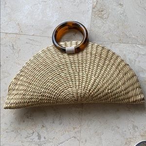 Poolside raffia bag